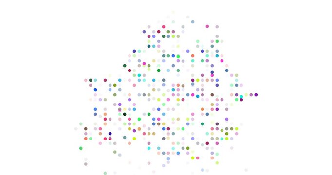 Post conceptual Belarus map with dynamic circles