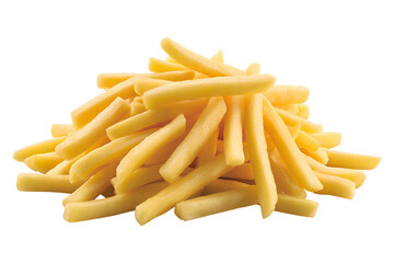 French fries potato fry isolated on transparent background