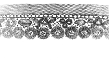 Transparent overlay background of a lace lacy fabric weaved texture