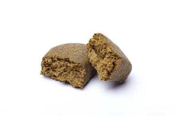 Hashish isolated on white background