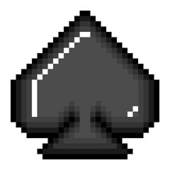 Fototapeta premium Pixel art icon spade (6).png