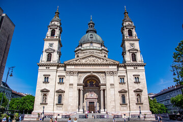 Naklejka premium st stefan basilica in budapest, hungary