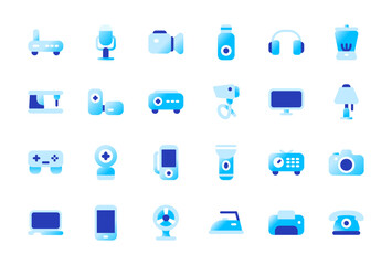 Electronic Devices Icon with Gradient Style