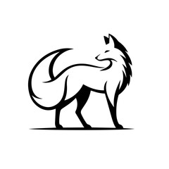 Elegant Fox Vector Illustration – Wild Forest Animal Design