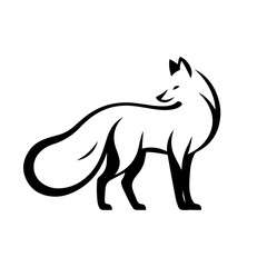 Fox Vector Illustration – Majestic Wild Forest Predator Design