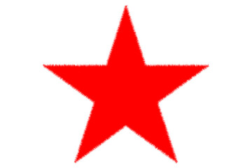 Star vector logo, alone, red star

