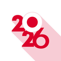 2026 Long Shadow Banner with Japan Flag Inside.