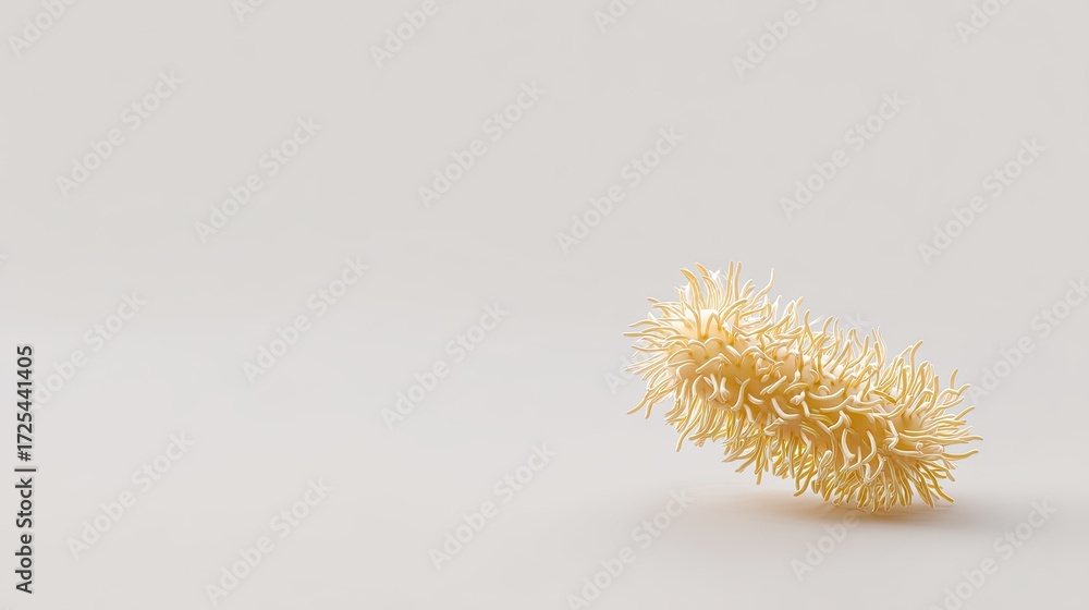 Poster intricate organic form displaying textured surface with unique shapes and color palettes for creativ