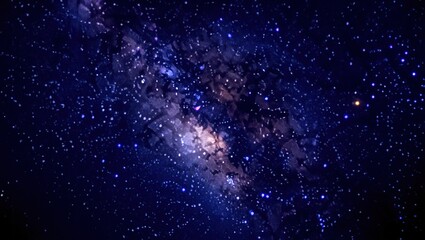 Obraz premium Ethereal Milky Way Galaxy Shimmers with Countless Stars and Nebu