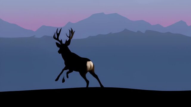 Majestic Mule Deer in Mountain Majesty