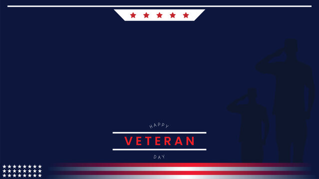 background copy space area silhouette of soldiers saluting for veterans day theme