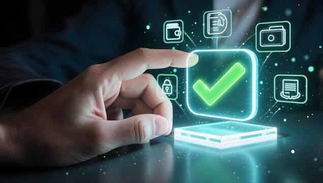 Contactless payment confirmation verified mobile device interface