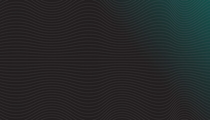 Abstract Wavy Lines Pattern, Modern Dark Gradient Background, Digital Wave Texture