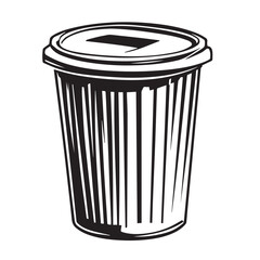 vector trash can icon