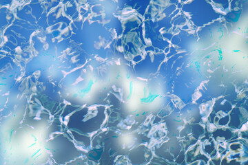 Abstract water ripple texture with soft blue light reflections, perfect fluid background design for modern creative projects.