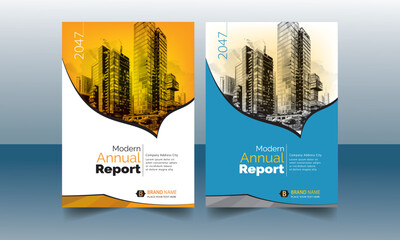 Modern Corporate Annual Report Design Template
