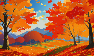 背景【秋を感じる風景】2