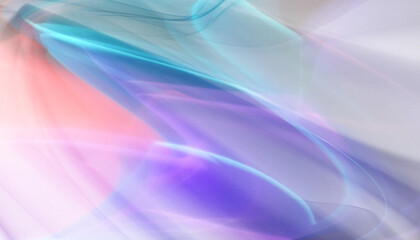Abstract swirls of color aurora light stream flowing across a dark space Transparent background.