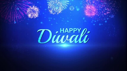 indian festival of lights Loop 4K background Diya lamp with fire lighting for Diwali, Deepavali or Dipavali,