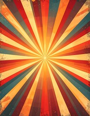 Vintage sunburst background