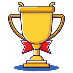 Golden Trophy Illustration