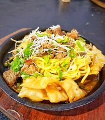 Chicken noodles from Indonesia