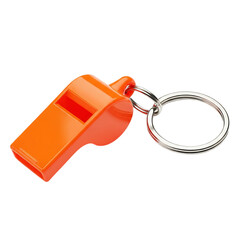Orange Whistle Keychain Safety Alert Sporting Event Accessory Emergency Signal Device Coach Referee Equipment Training