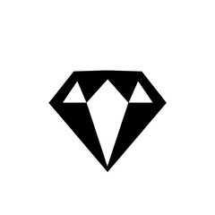 Symbolizing value, luxury, and brilliance, the Diamond Icon is characterized by its minimalist design of a black diamond