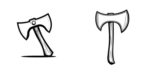 Axe Icon is a simple yet bold black icon suitable for numerous design projects, representing strength, craftsmanship, and outdoor adventures