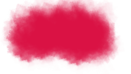 Red Ink Smoke Cloud Effect Overlay on Transparent Background for Creative Artistic Digital Art, Graphics, and Abstract Design Work