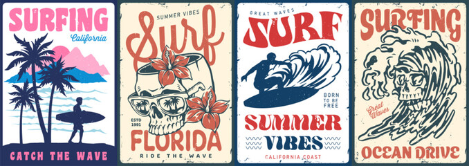 Surfing adventures along the California coast