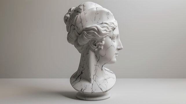 A 3D digital rendering of the Venus de Milo sculpture, showcasing lifelike marble texture, realistic lighting, and classical Greek beauty brought to modern visualization.
