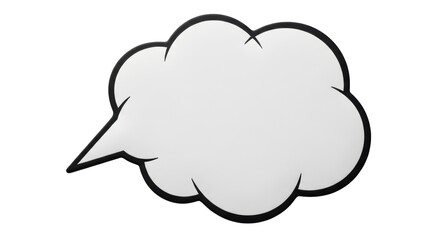 Isolated Cartoon Speech Bubble