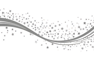 Abstract Silver Sparkling Wavy Lines Background