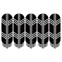 家紋です。五つ並び鷹の羽といいます。