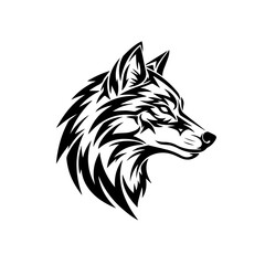 Tribal Wolf Head