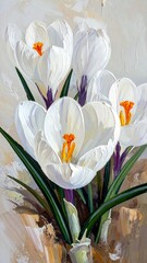 White Crocus Bouquet
