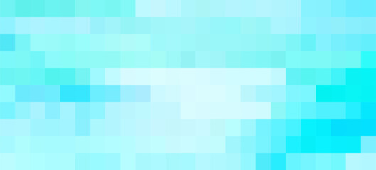 A striking teal and blue abstract background featuring a pixelated mosaic style, ideal for a modern, tech-focused design with a vibrant and dynamic feel.