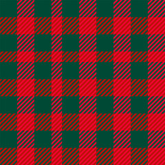 Christmas style plaid seamless pattern vector. Background graphic tartan fashion design use for print, texture, cloth, fabric, flannel