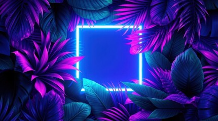 Between Digital Glow and Organic Texture A Visual Symphony of Tropical Elegance