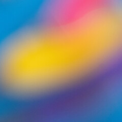 Obraz premium Vibrant Multicolor Gradient with Yellow Center and Blue Pink Outer Glow for Abstract, Energetic Backgrounds