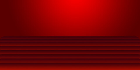 Background of a graphic table with a red gradient illustration.