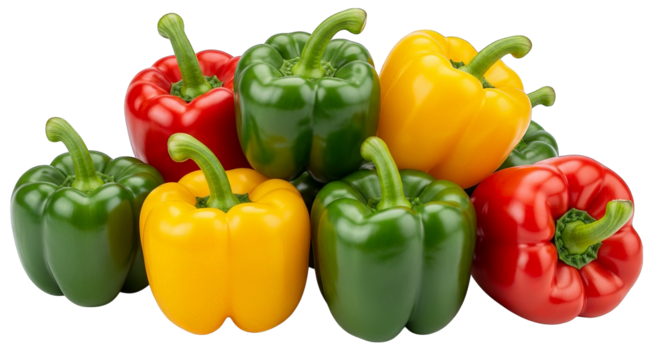 Colorful Bell Peppers Harvest