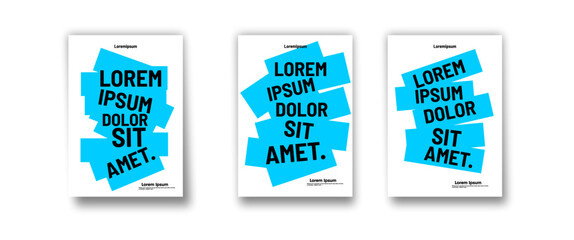 Abstract Typographic Poster Designs Geometric Typography Layouts