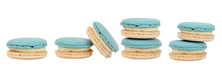 Sweet Pastel Macarons: Delicate pastel macarons arranged artfully against a simple backdrop, showcasing their exquisite textures and inviting colors.