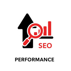Analyze SEO performance with this modern silhouette of upward arrow, magnifying glass and graph bars, perfect for business and marketing visuals.