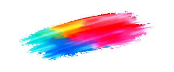 Vector beautiful abstract paint stroke watercolor splash isolated background