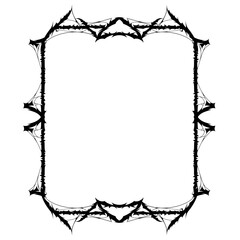 Halloween black frame on white background. JPG, 
300 dpi