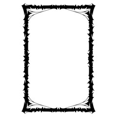 Halloween black frame on white background. JPG, 
300 dpi