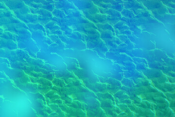 An abstract background of blue and green water ripples creating a soothing, textured